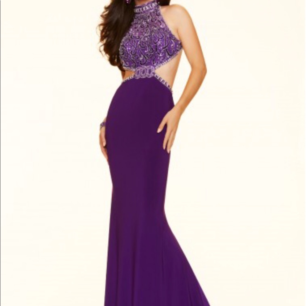 Mori Lee purple prom dress gown new NWT size 12
